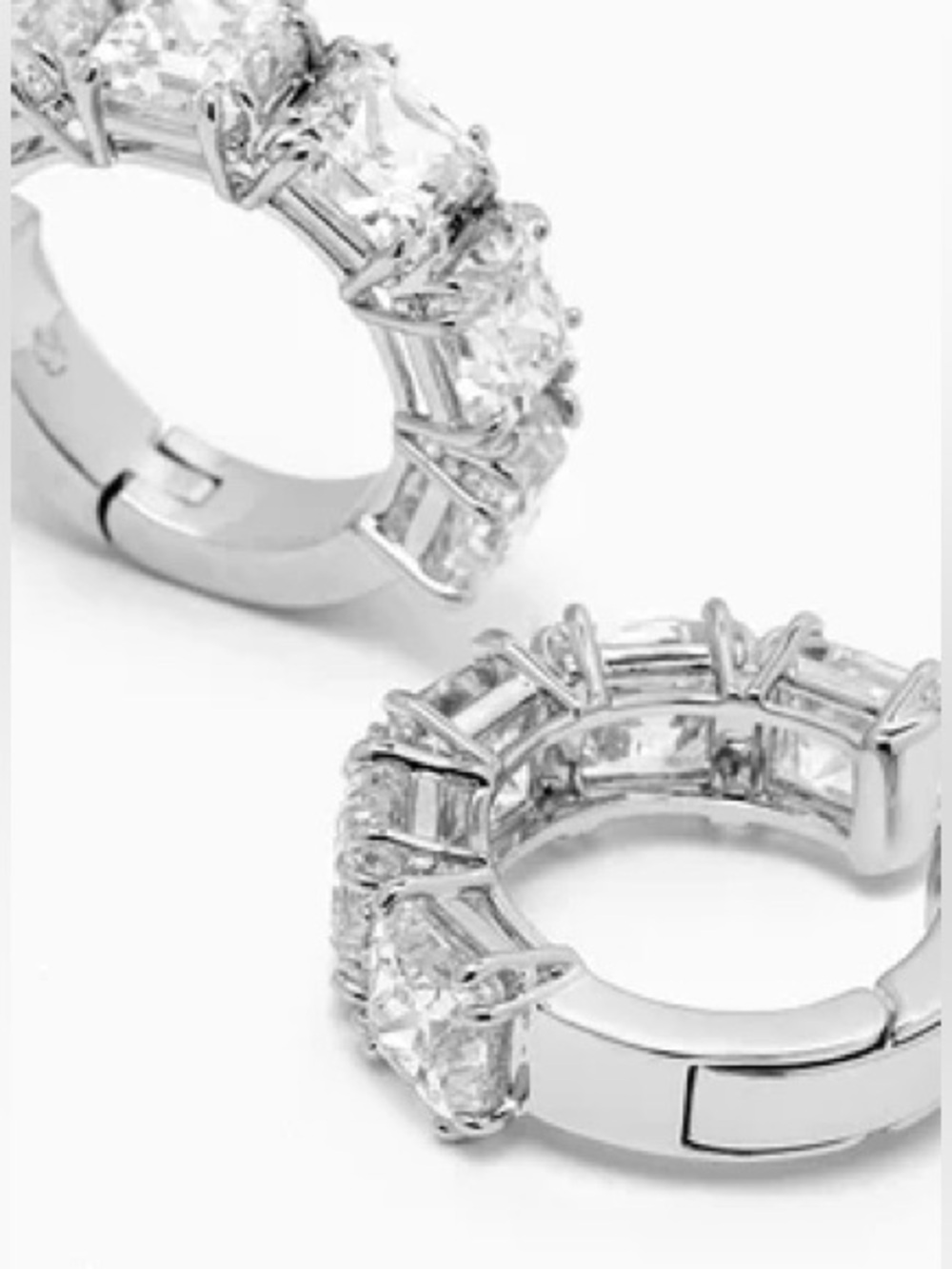 SWAROVSKI Millenia Crystal Clip-on Cuffs in Rhodium-plated Metal - Picture 8 of 10